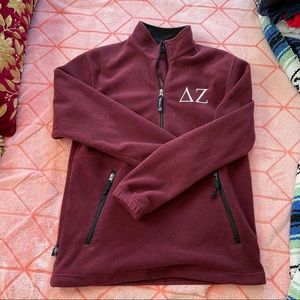 Delta Zeta fleece quarter zip